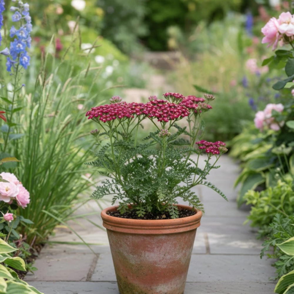 Achillée millefeuille Cerise Queen