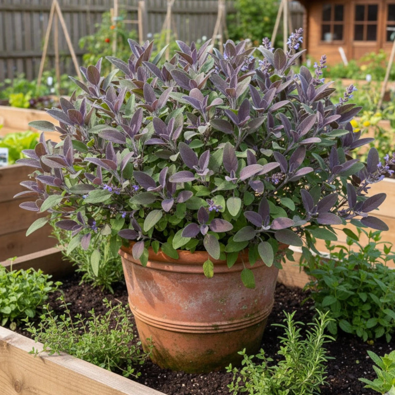 Sauge officinale Pourpre - Prêt à consommer