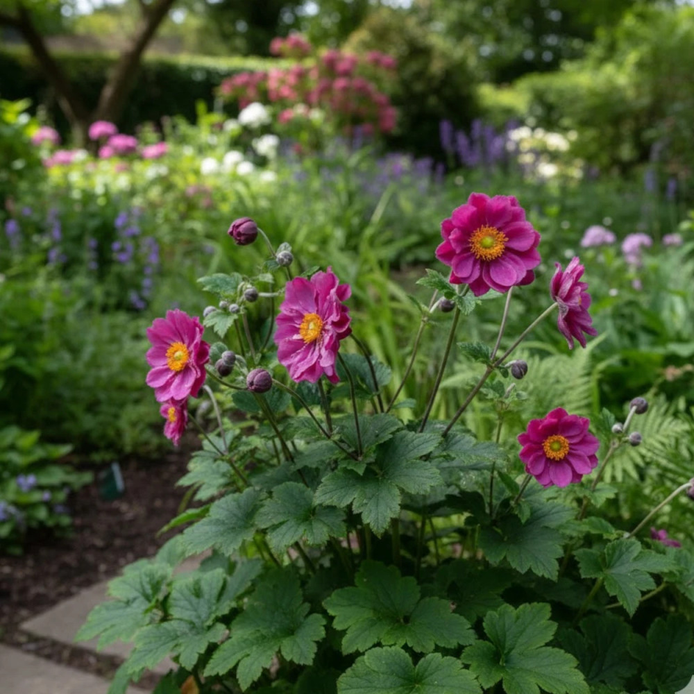Anémone du Japon Rubra Plena