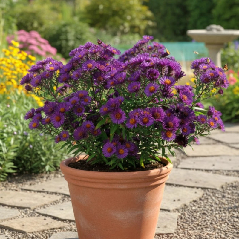 Aster grand d'automne Marina Wolkonsky, Aster novae-angliae
