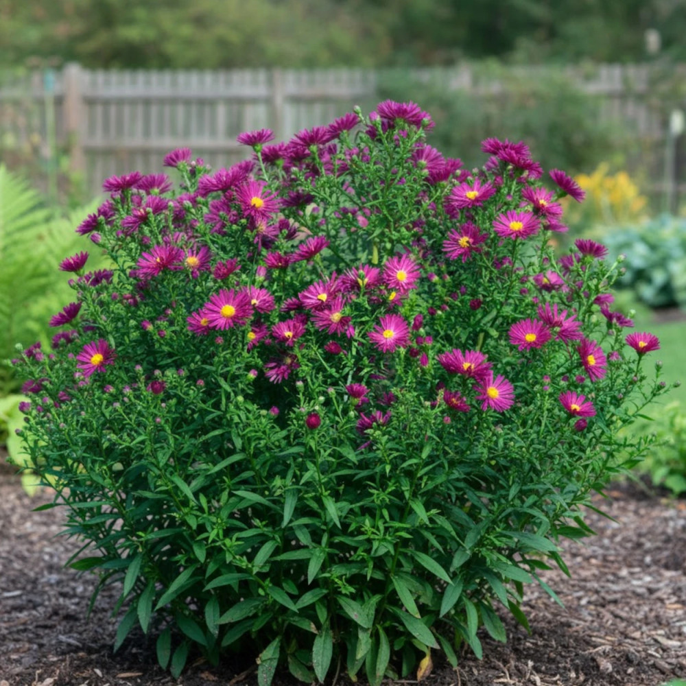 Aster grand d'automne Crimson Brocade, Aster Novi-belgii