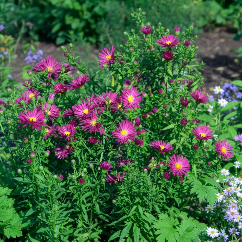 Aster grand d'automne Crimson Brocade, Aster Novi-belgii