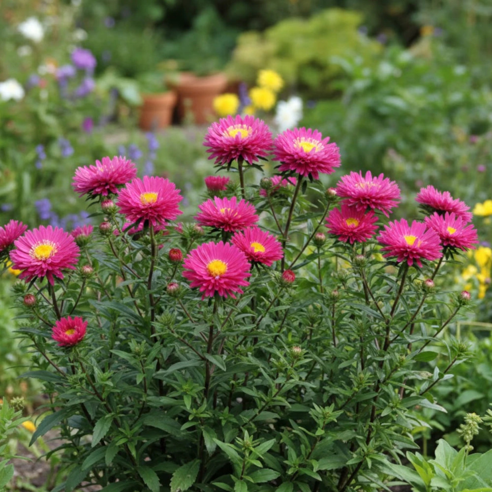 Aster grand d'automne Helen Ballard, Aster Novi-belgii Aster grand d'automne Helen Ballard, Aster Novi-belgii