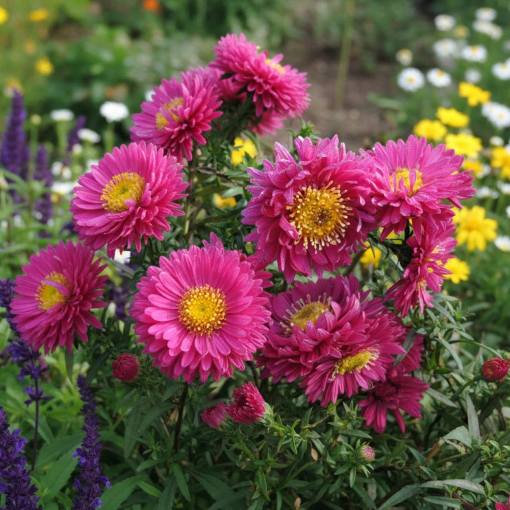 Aster grand d'automne Helen Ballard, Aster Novi-belgii Aster grand d'automne Helen Ballard, Aster Novi-belgii