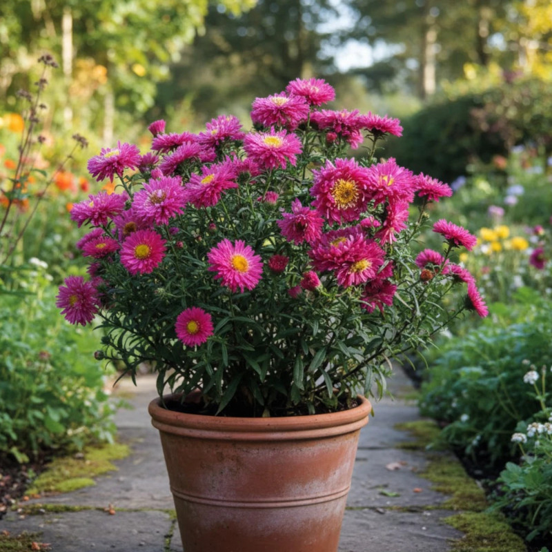 Aster grand d'automne Helen Ballard, Aster Novi-belgii