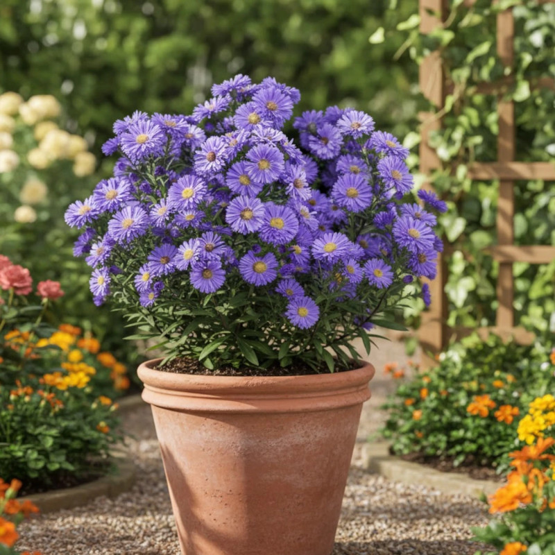 Aster grand d'automne Marie Ballard, Aster Novi-belgii