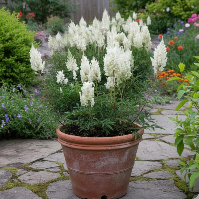 Astilbe d'Arends Mont Blanc