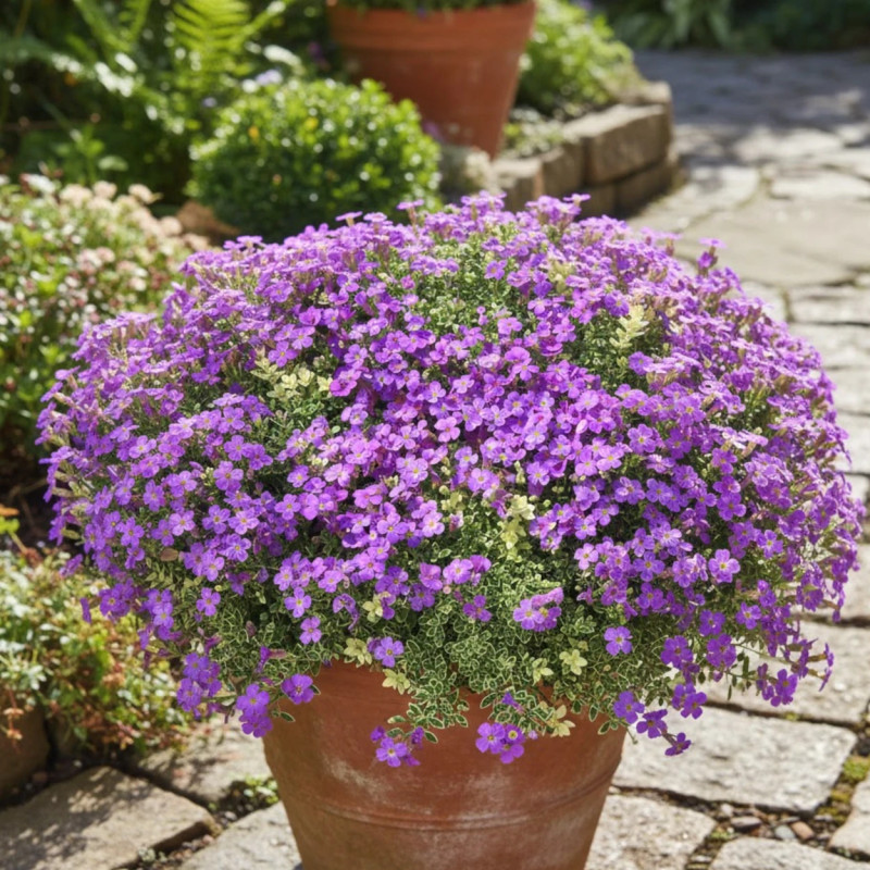 Aubriète Blaumeise
