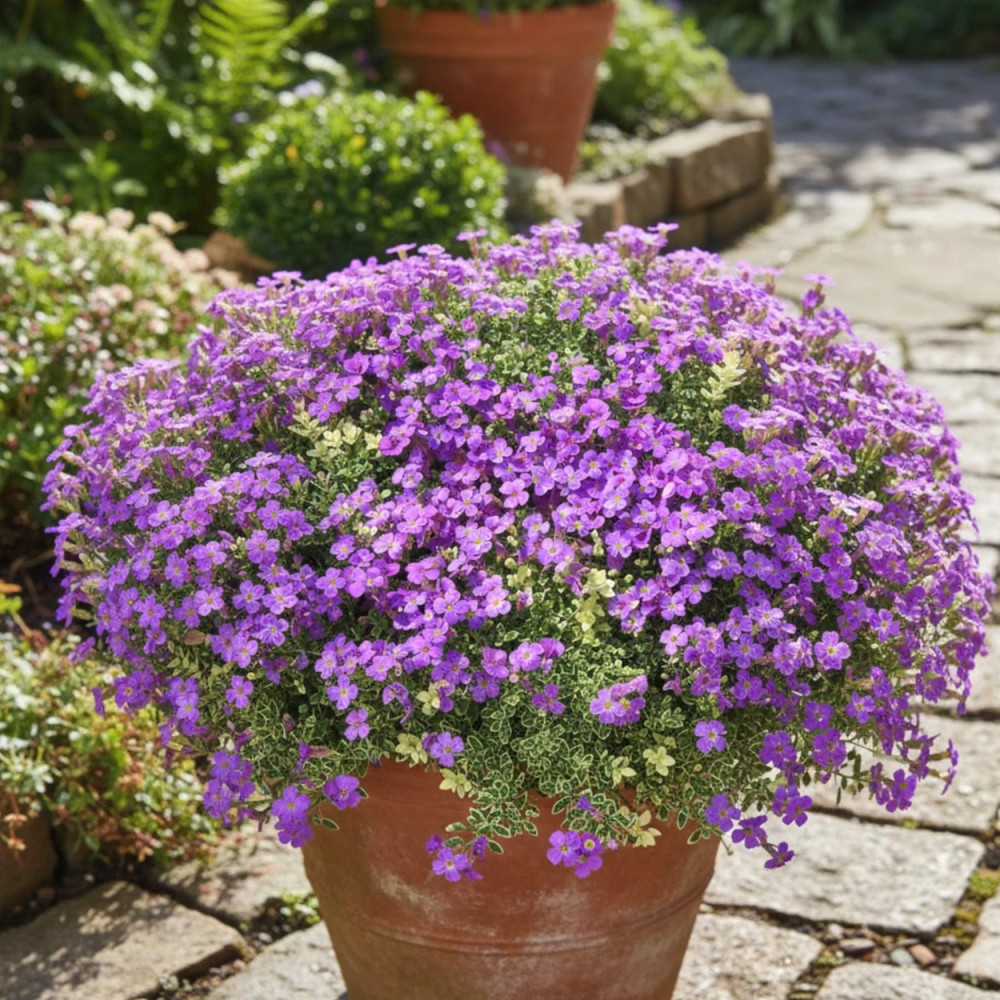 Aubriète Blaumeise