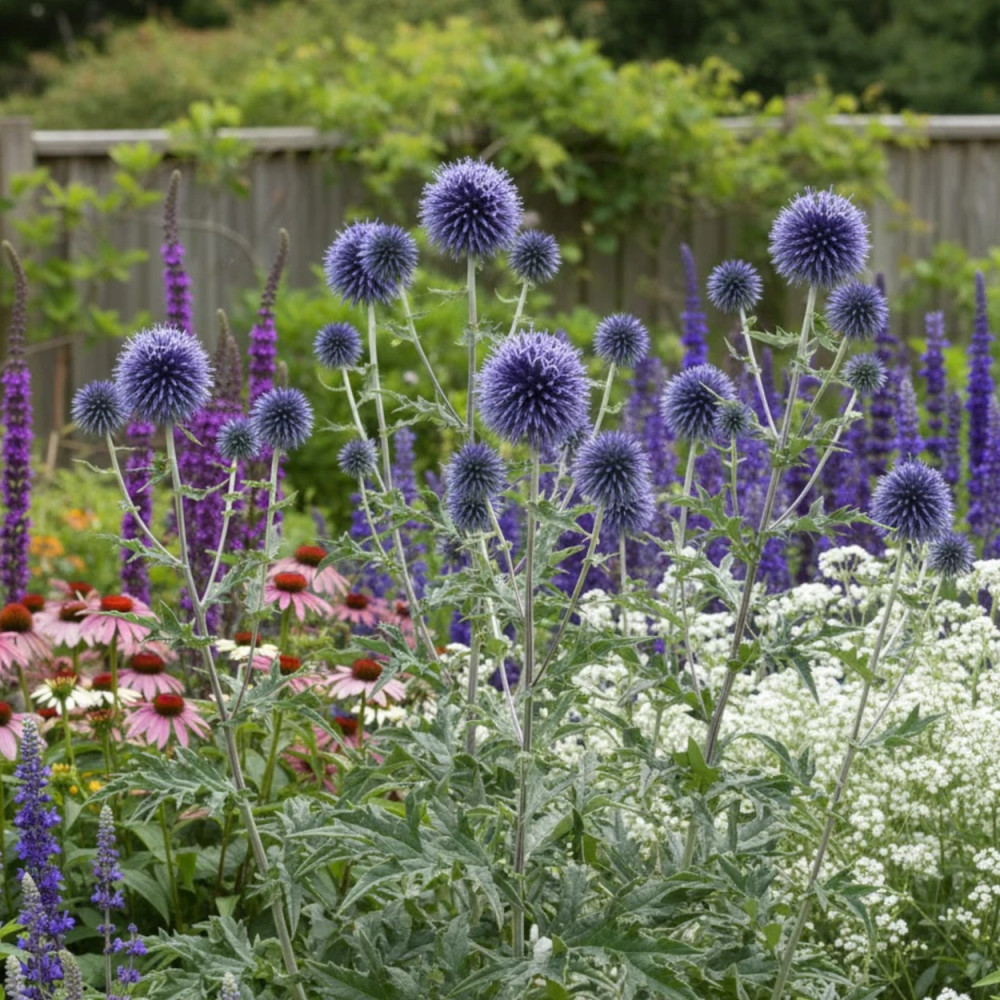 Boule azurée Blue Globe, Echinops