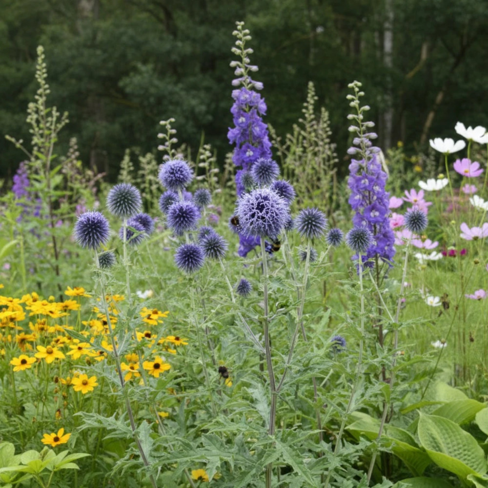 Boule azurée Blue Globe, Echinops