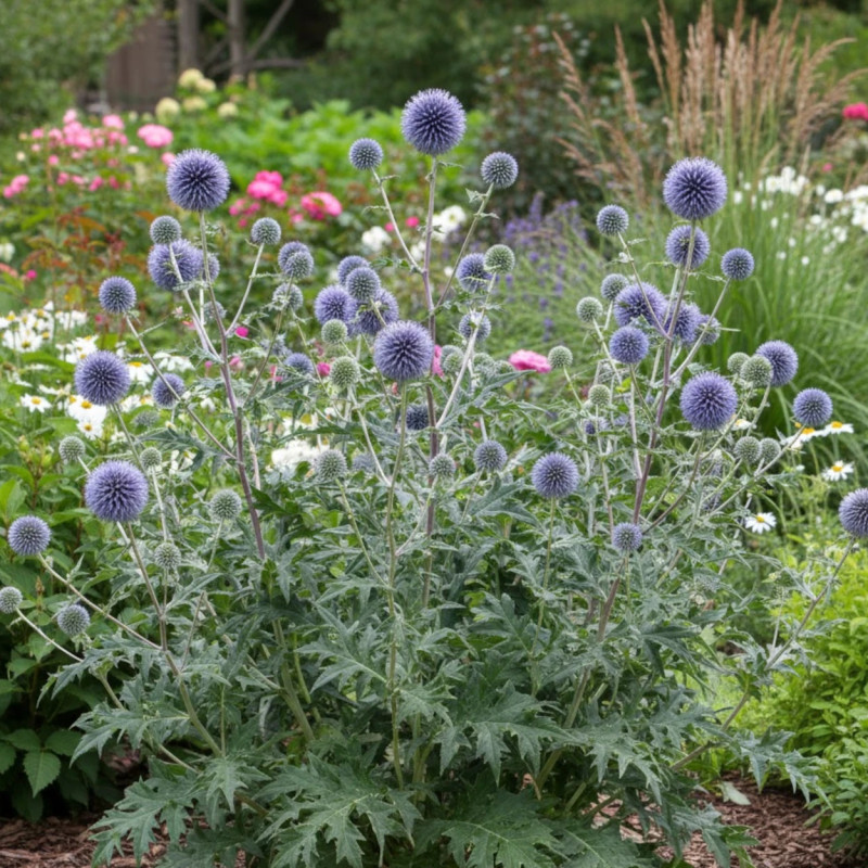 Boule azurée ritro, Echinops