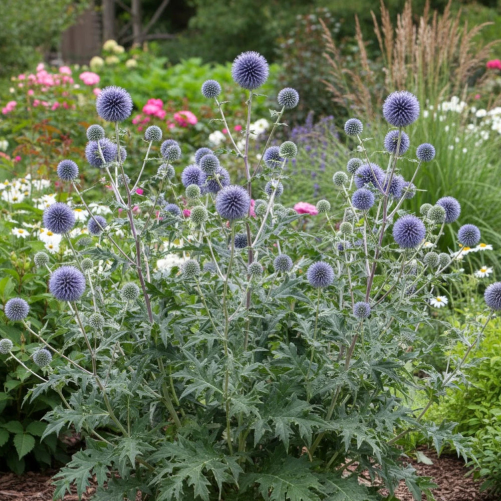 Boule azurée ritro, Echinops