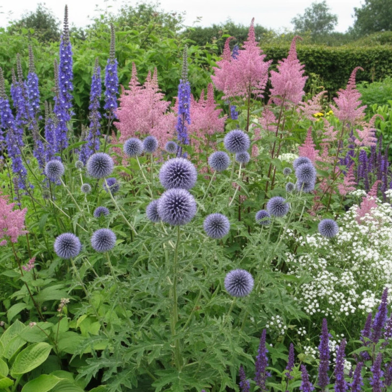 Boule azurée ritro, Echinops