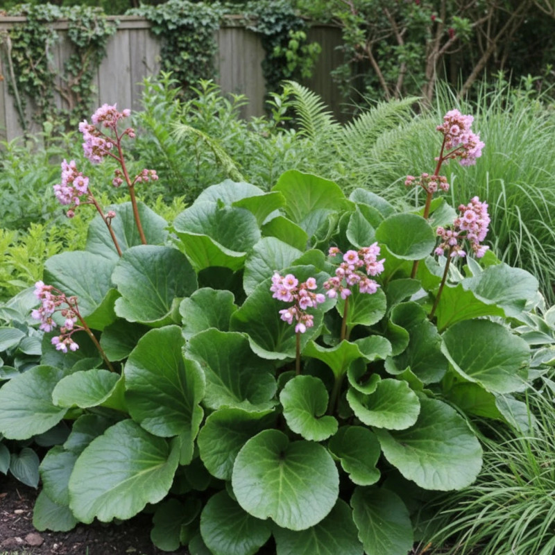 Bergénia à feuilles charnues, Bergenia crassifolia