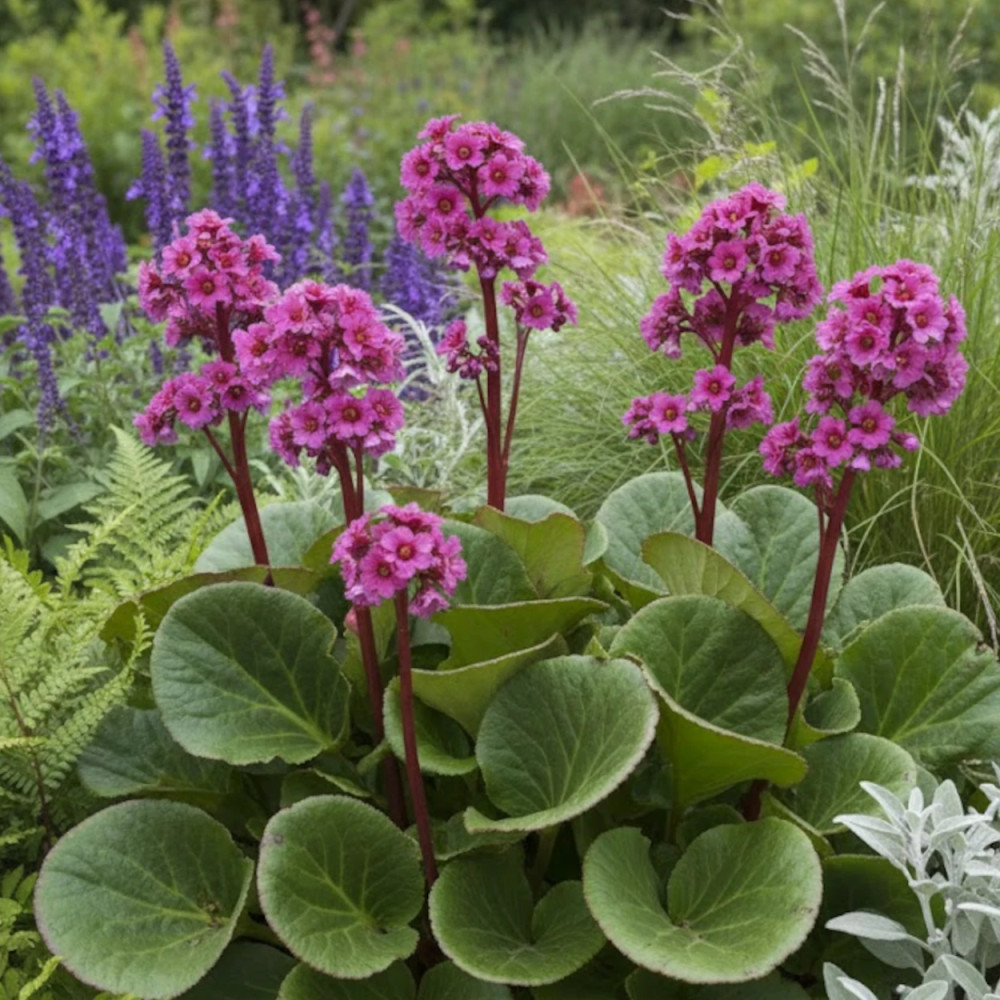 Bergénia à feuilles cordées, Bergenia cordifolia