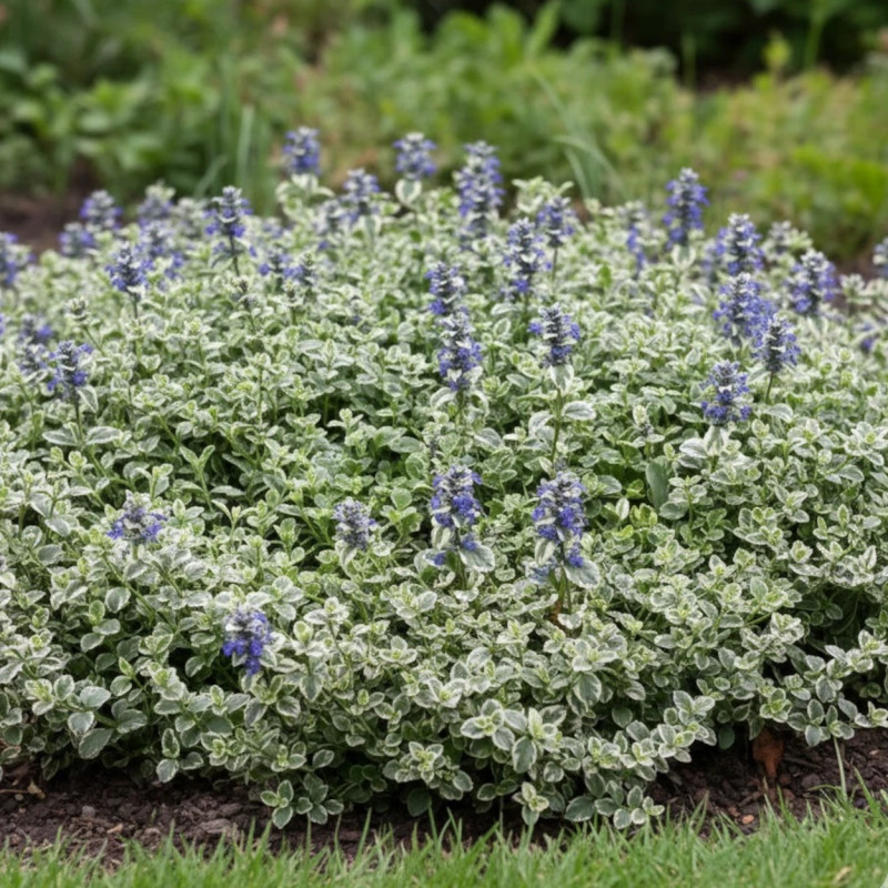 Bugle rampante panachée, Ajuga