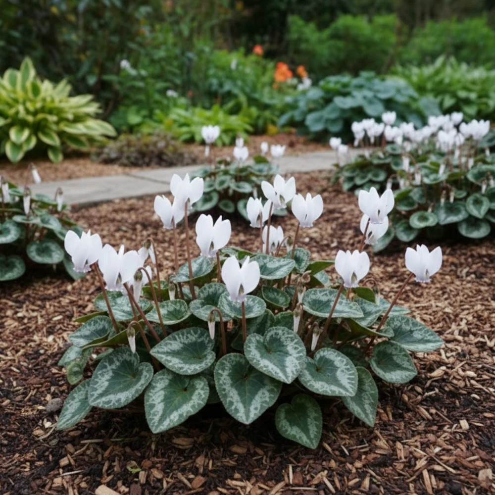 Cyclamen de Naples Ivy Ice White