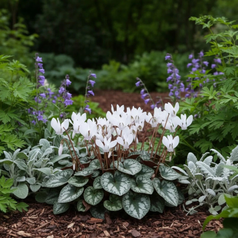 Cyclamen de Naples Ivy Ice White