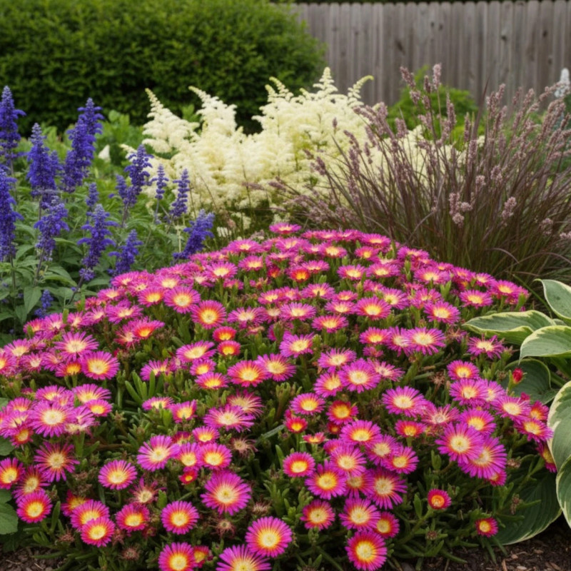 Delosperma Hot Pink Wonder®, Pourpier vivace