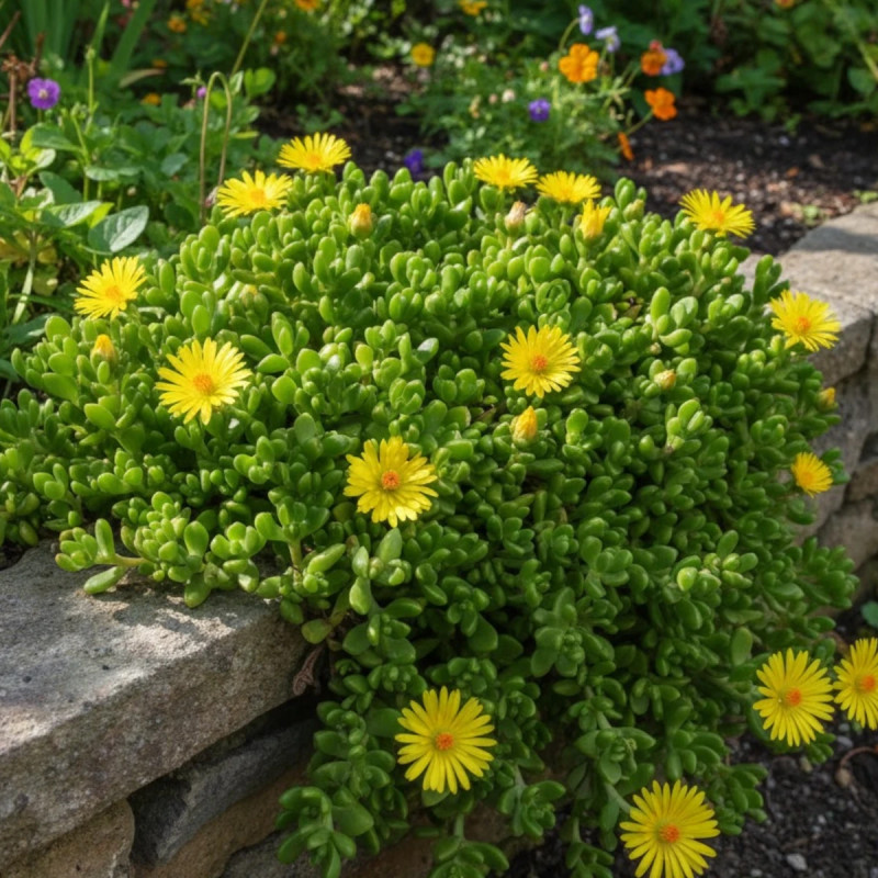 Delosperma nubigenum, Pourpier vivace