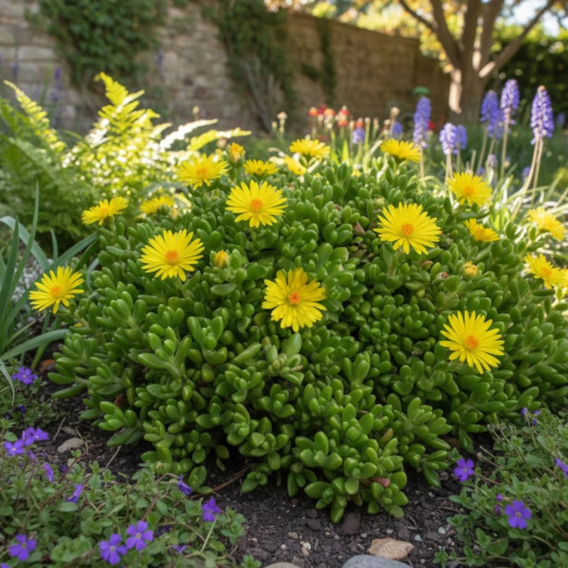 Delosperma nubigenum, Pourpier vivace