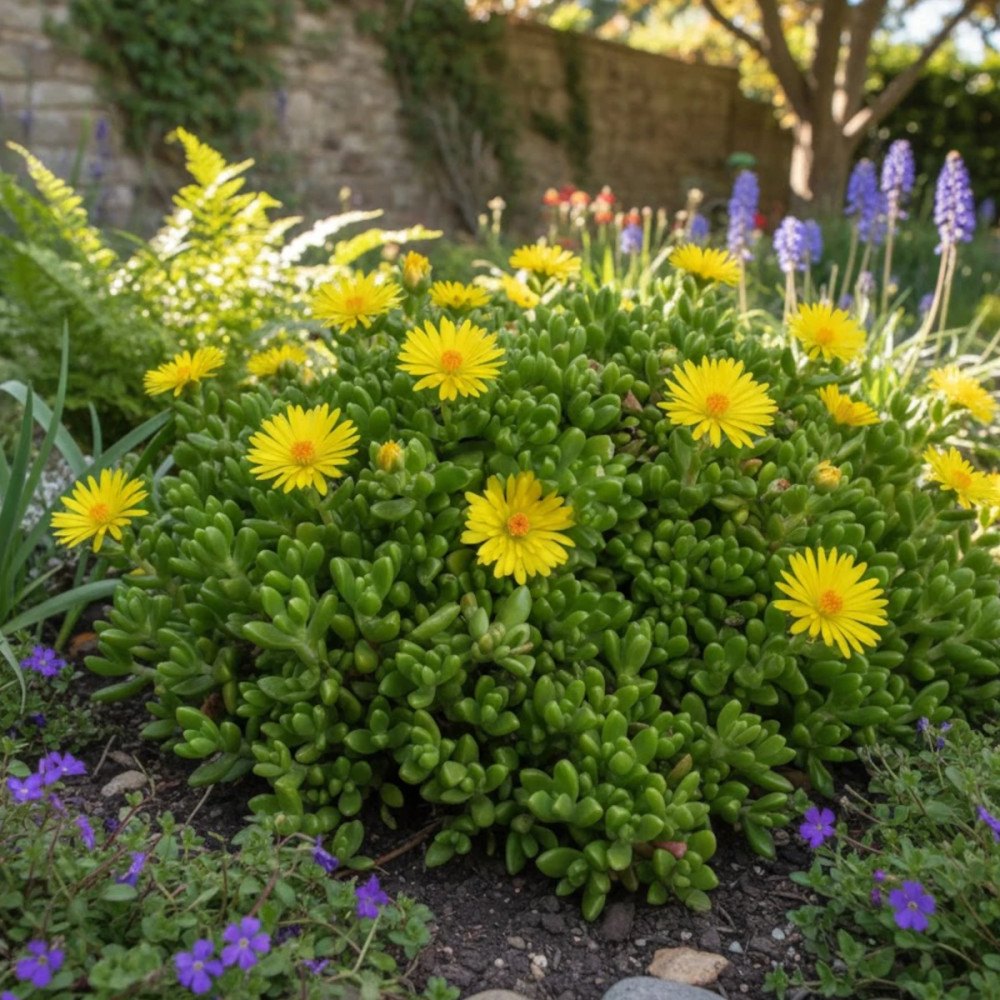 Delosperma nubigenum, Pourpier vivace