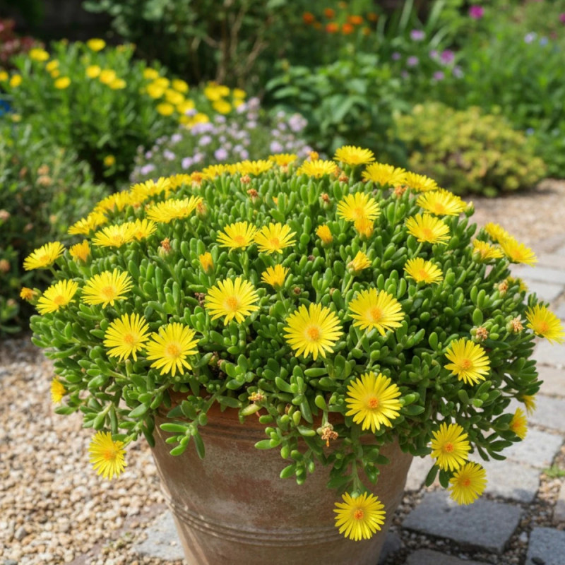 Delosperma nubigenum, Pourpier vivace