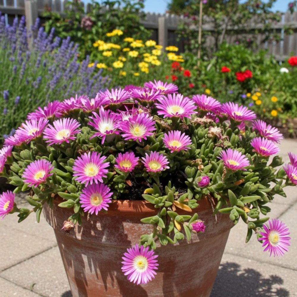 Delosperma sutherlandii, Pourpier vivace