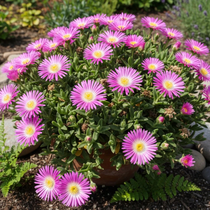 Delosperma sutherlandii, Pourpier vivace