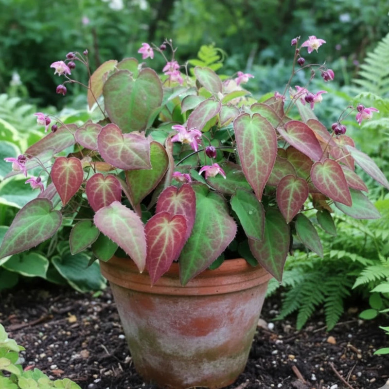 Fleur des Elfes rubrum, Epimedium