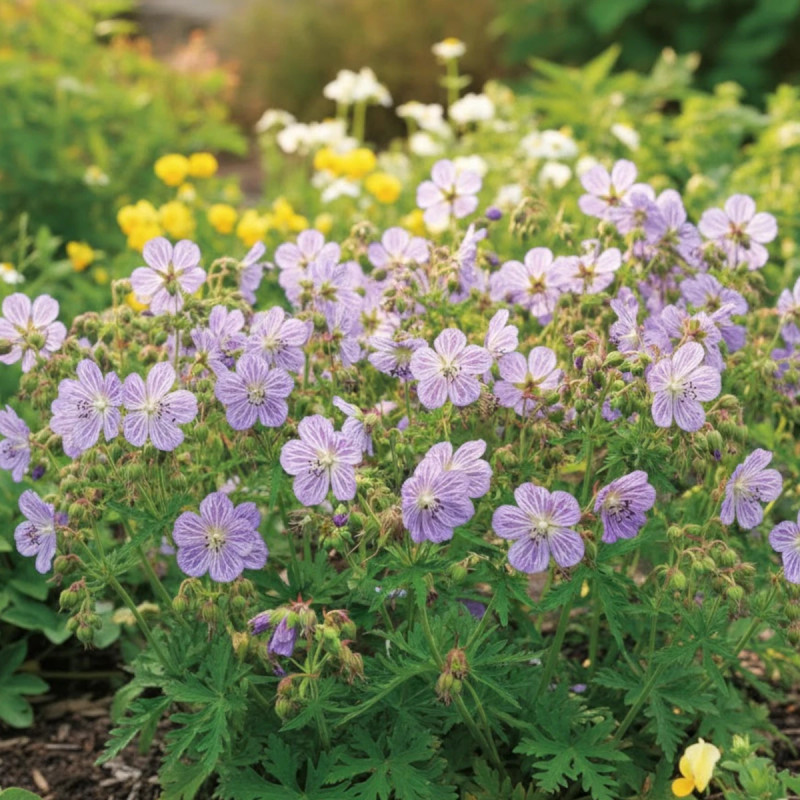 Géranium vivace des près Mrs Kendall Clark
