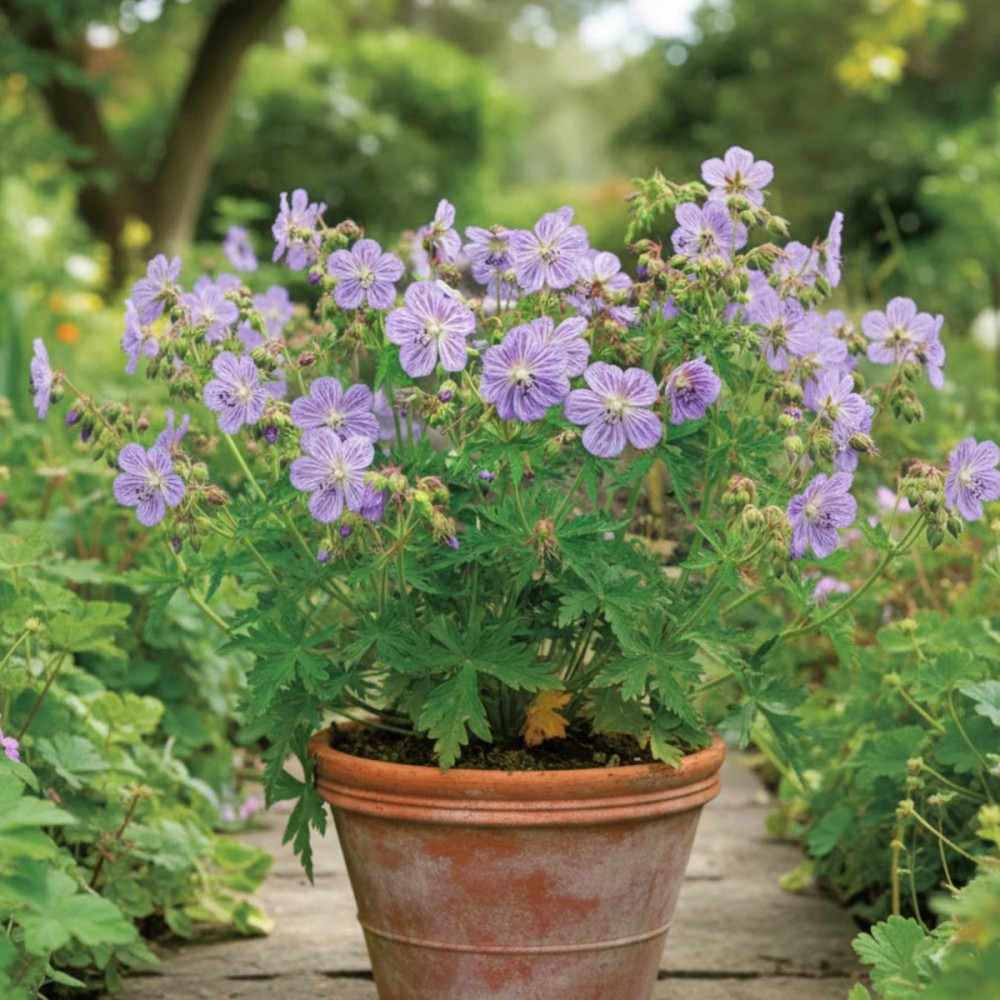 Géranium vivace des près Mrs Kendall Clark