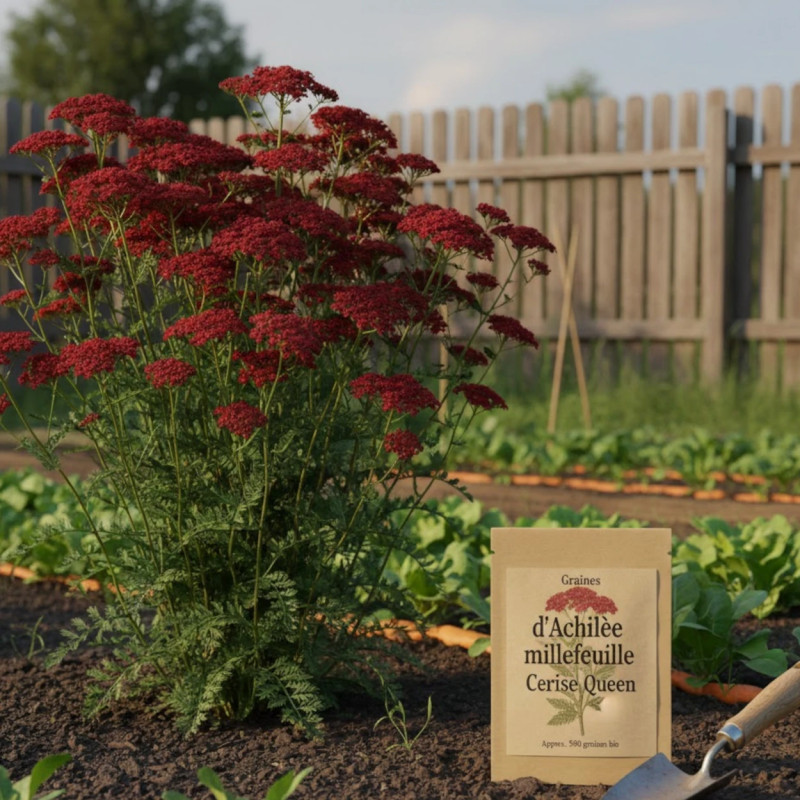Graines d'Achillée millefeuille Cerise Queen