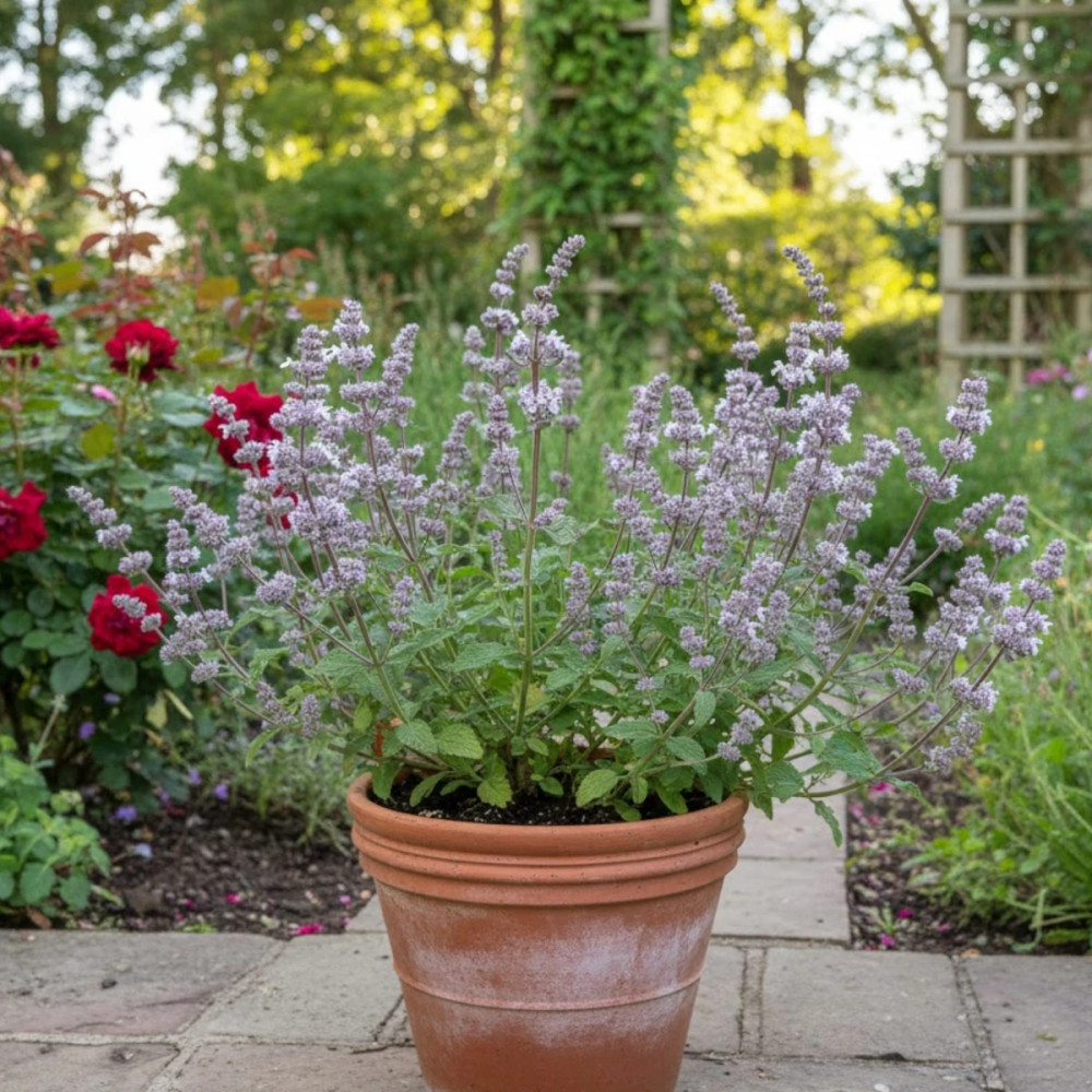 Herbe aux chats - Menthe des chats nuda, Nepeta Herbe aux chats - Menthe des chats nuda, Nepeta
