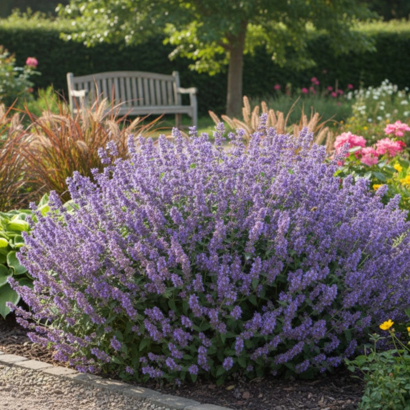 Herbe aux chats - Menthe des chats racemosa, Nepeta