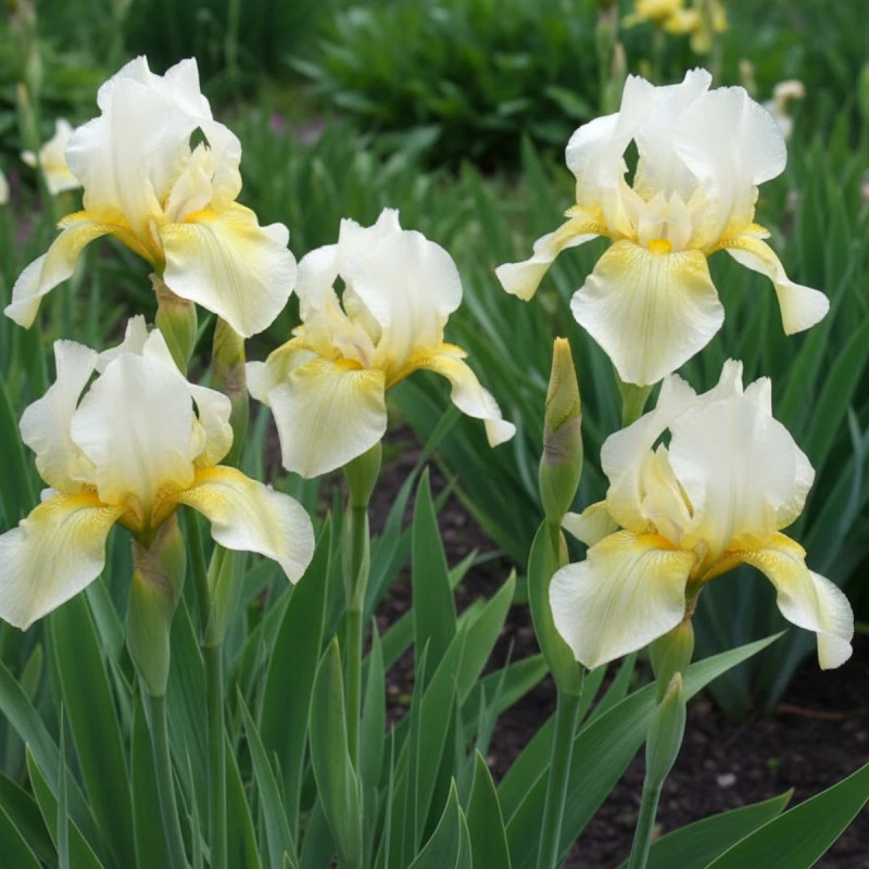 Iris de Sibérie Chartreuse Bounty