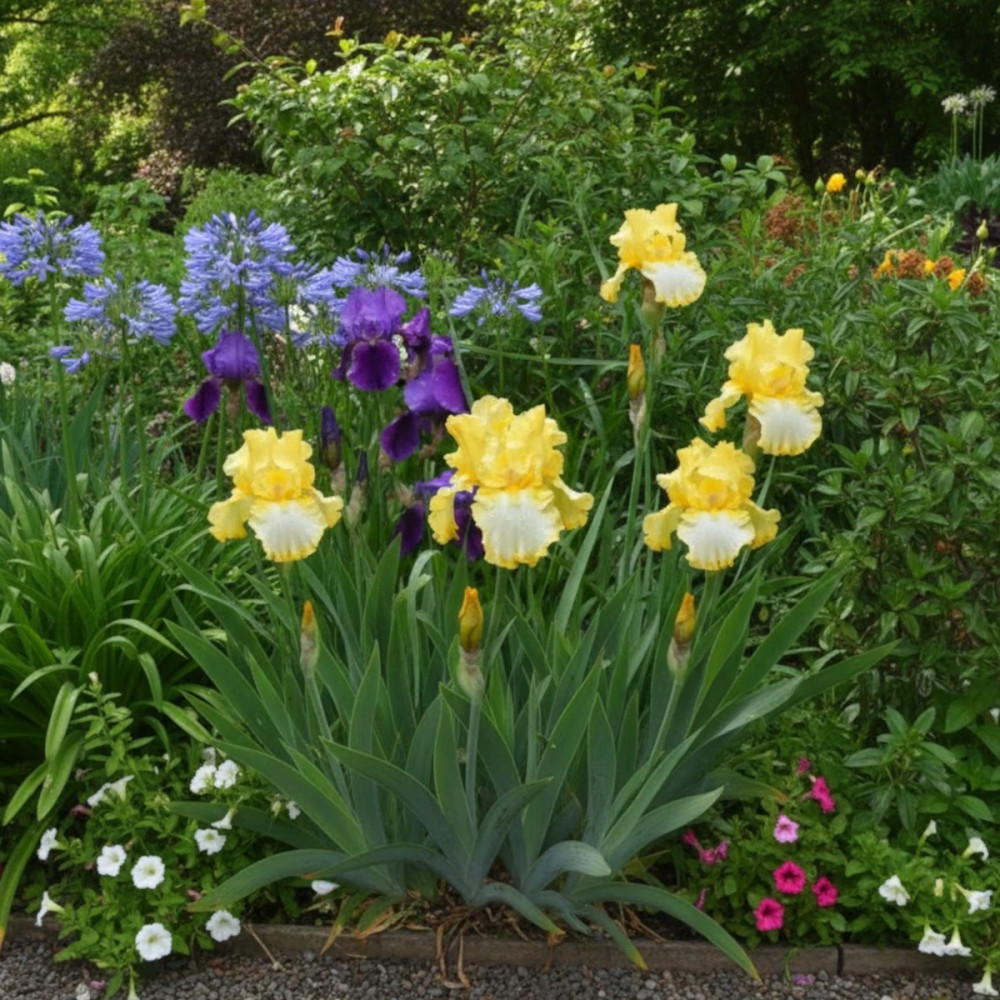 Iris des jardins Fringe of Gold