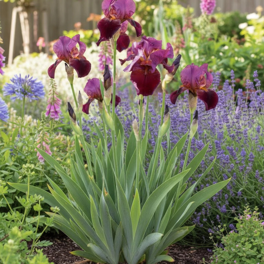 Iris des jardins Garnet Robe
