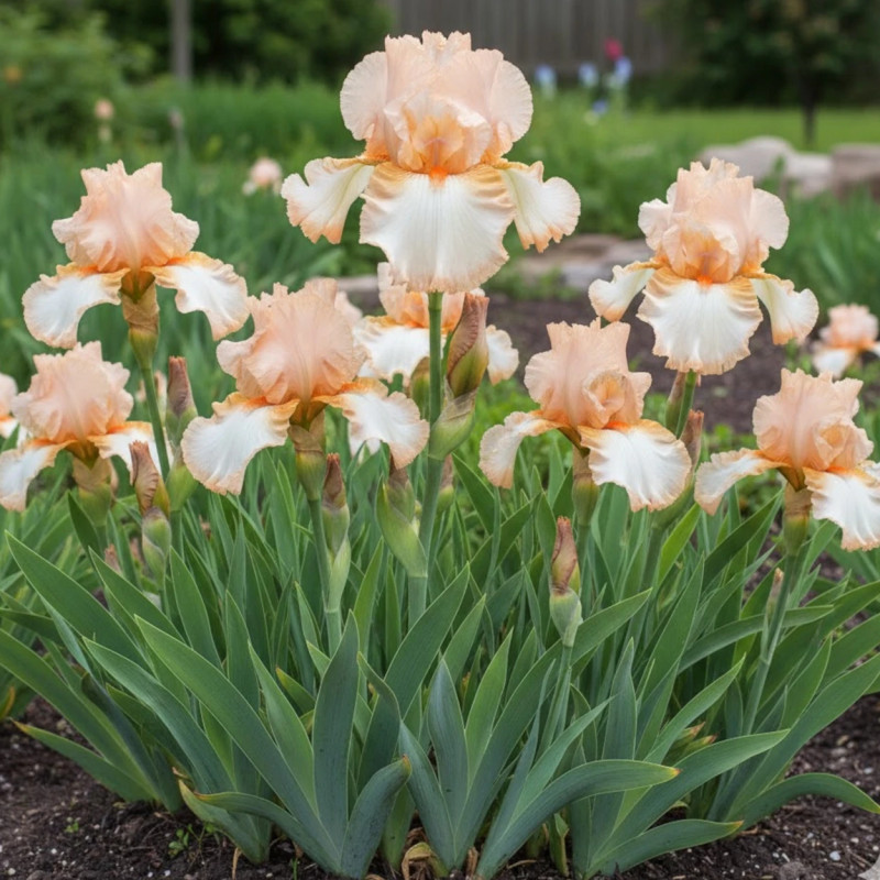 Iris des jardins Peach Frost