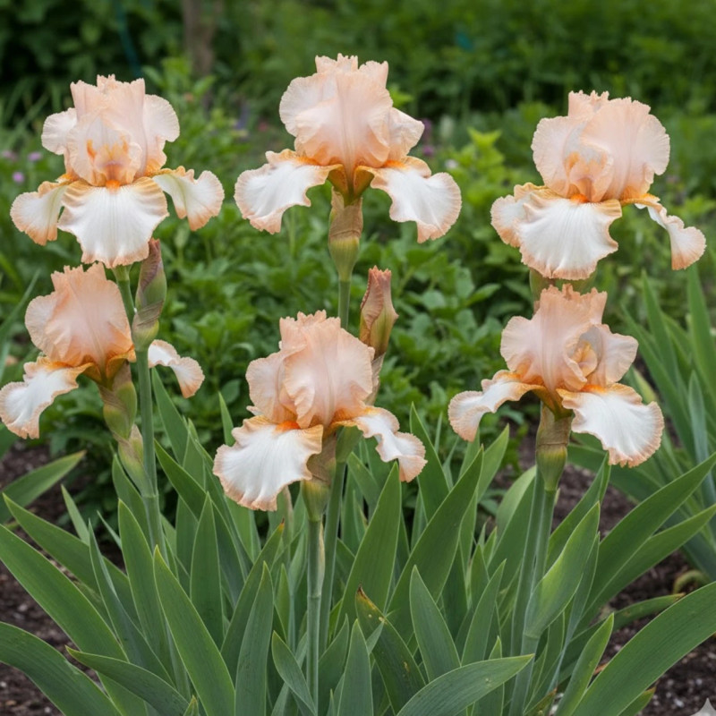 Iris des jardins Peach Frost