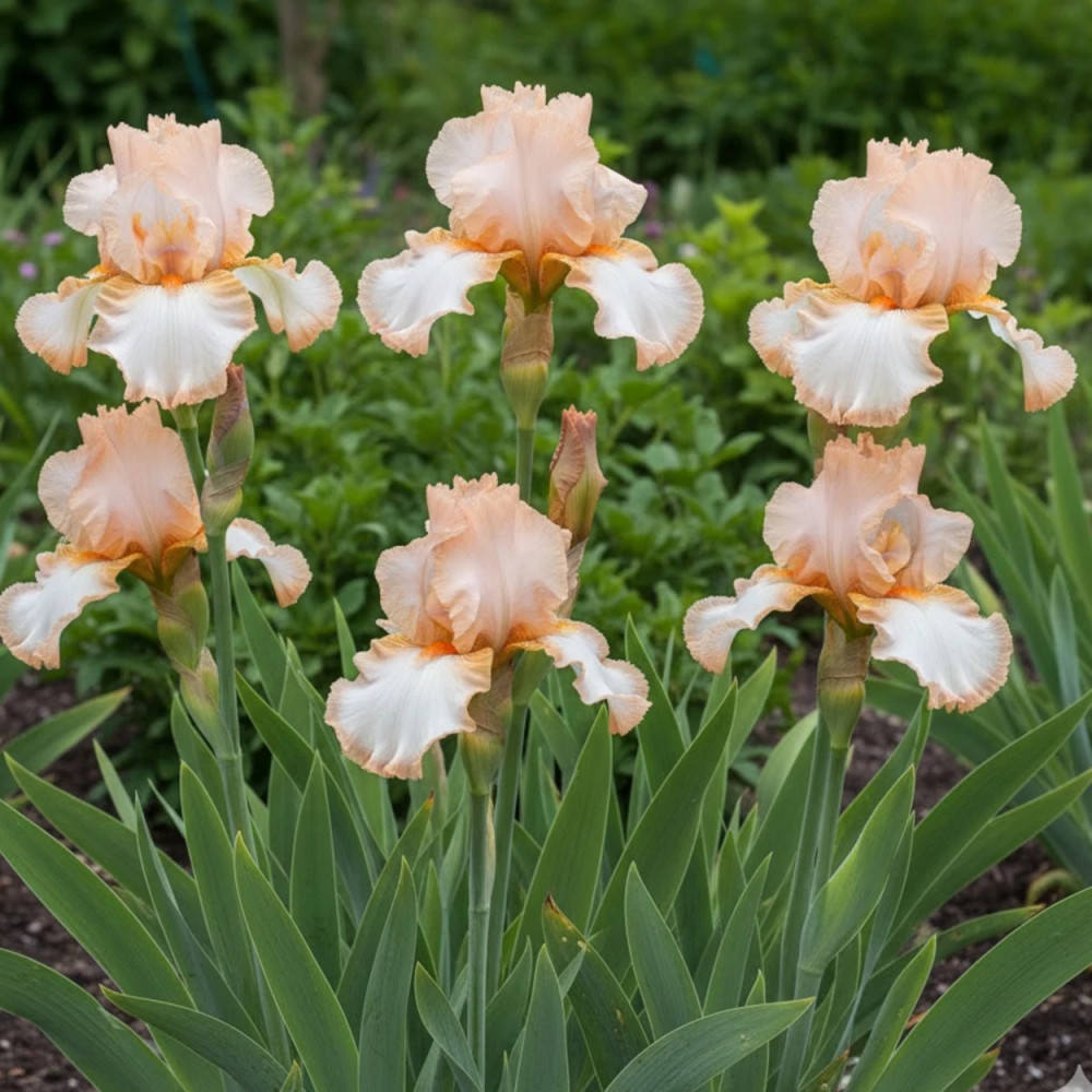 Iris des jardins Peach Frost