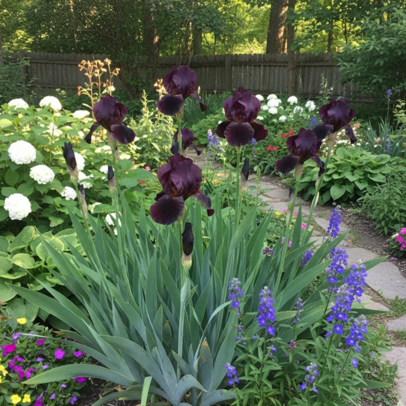 Iris des jardins Sable Night