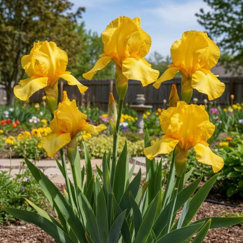 Iris des jardins Tangerine Sky