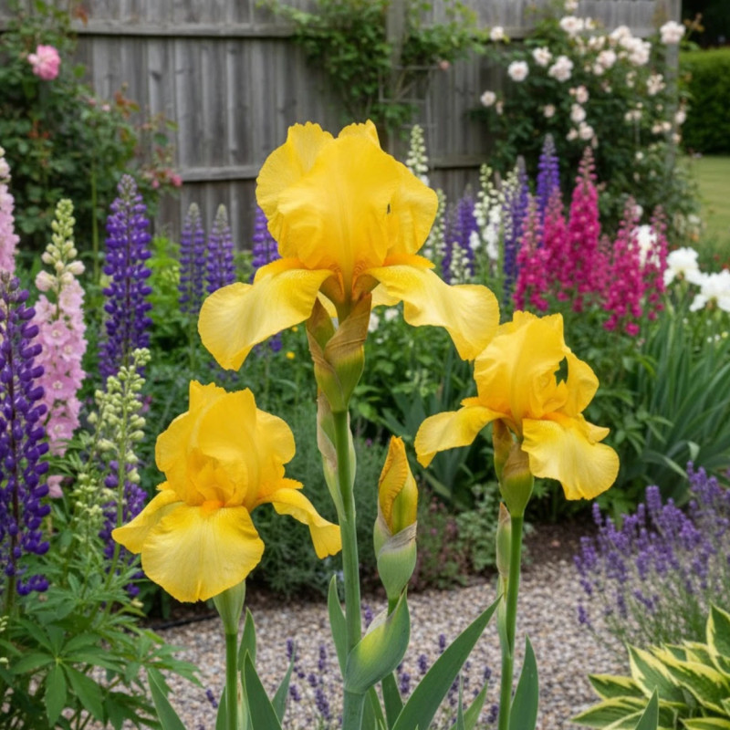 Iris des jardins Tangerine Sky