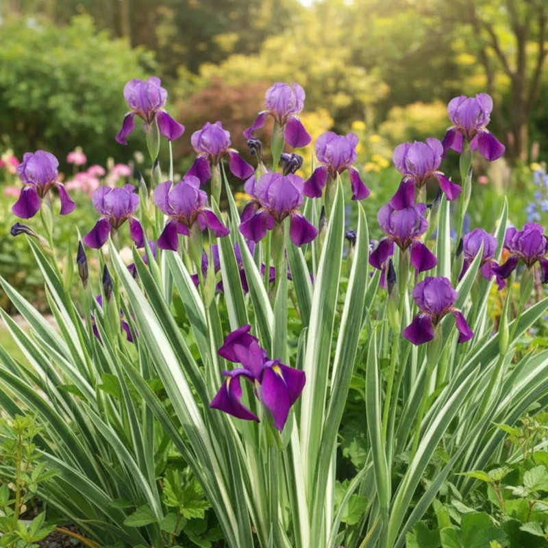 Iris japonais Variegata
