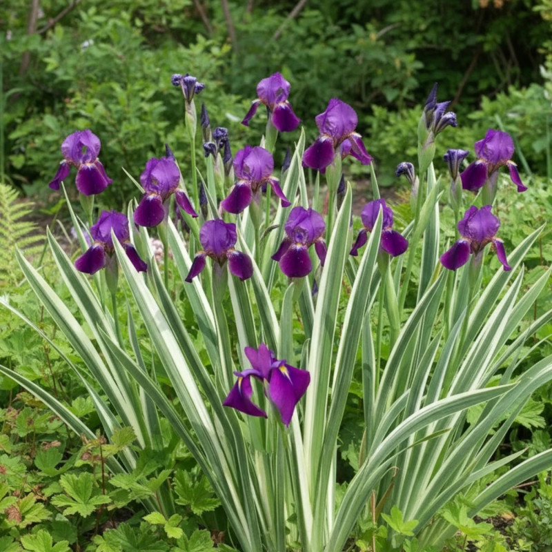 Iris japonais Variegata