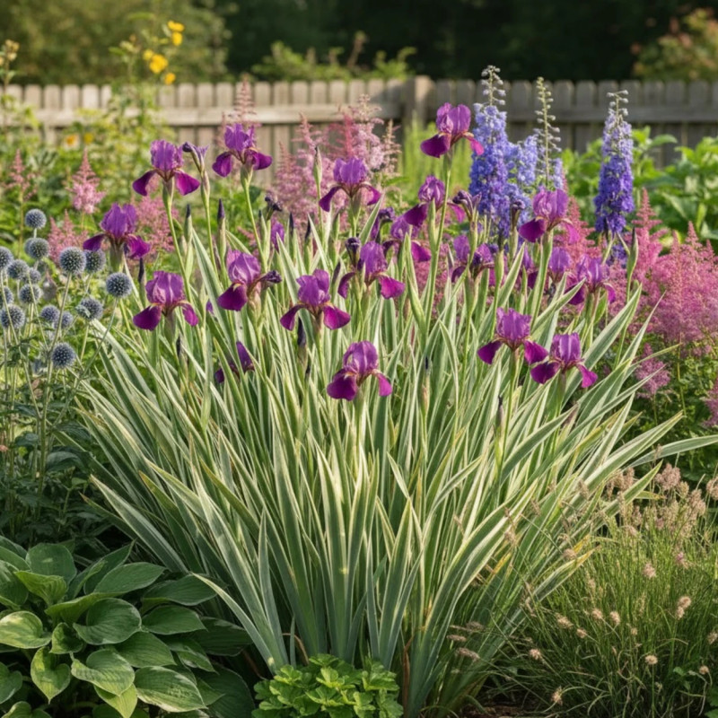 Iris japonais Variegata