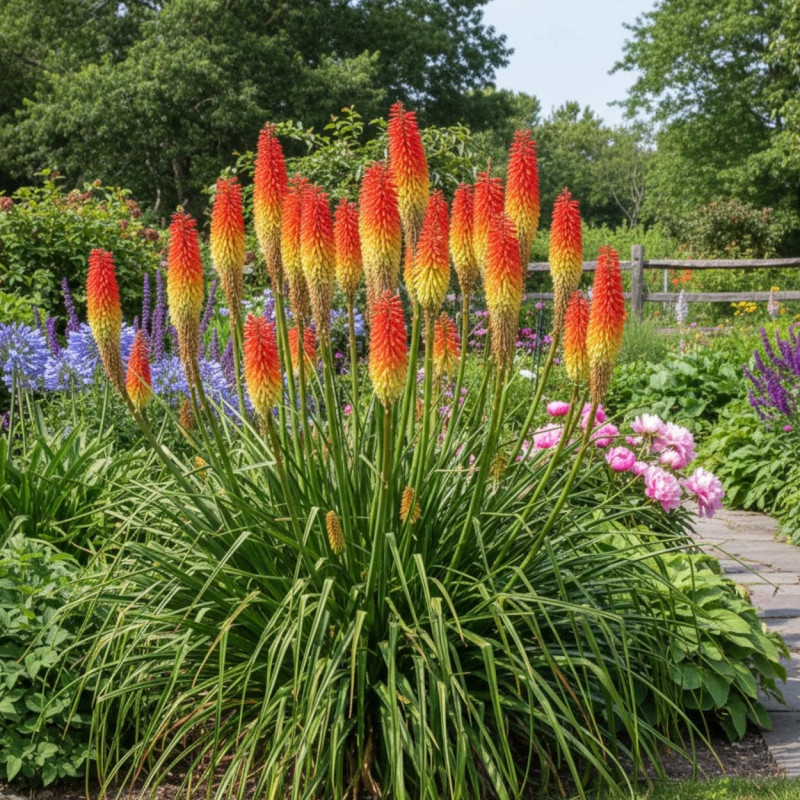 Kniphofia, Tison de Satan Grandiflora