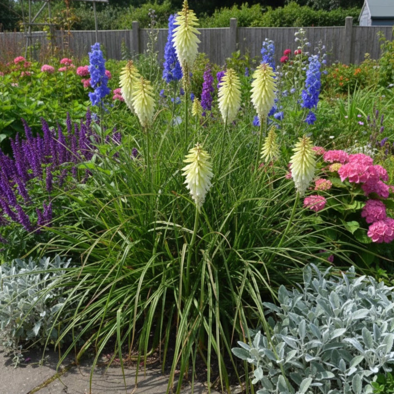 Kniphofia, Tison de Satan Ice Queen